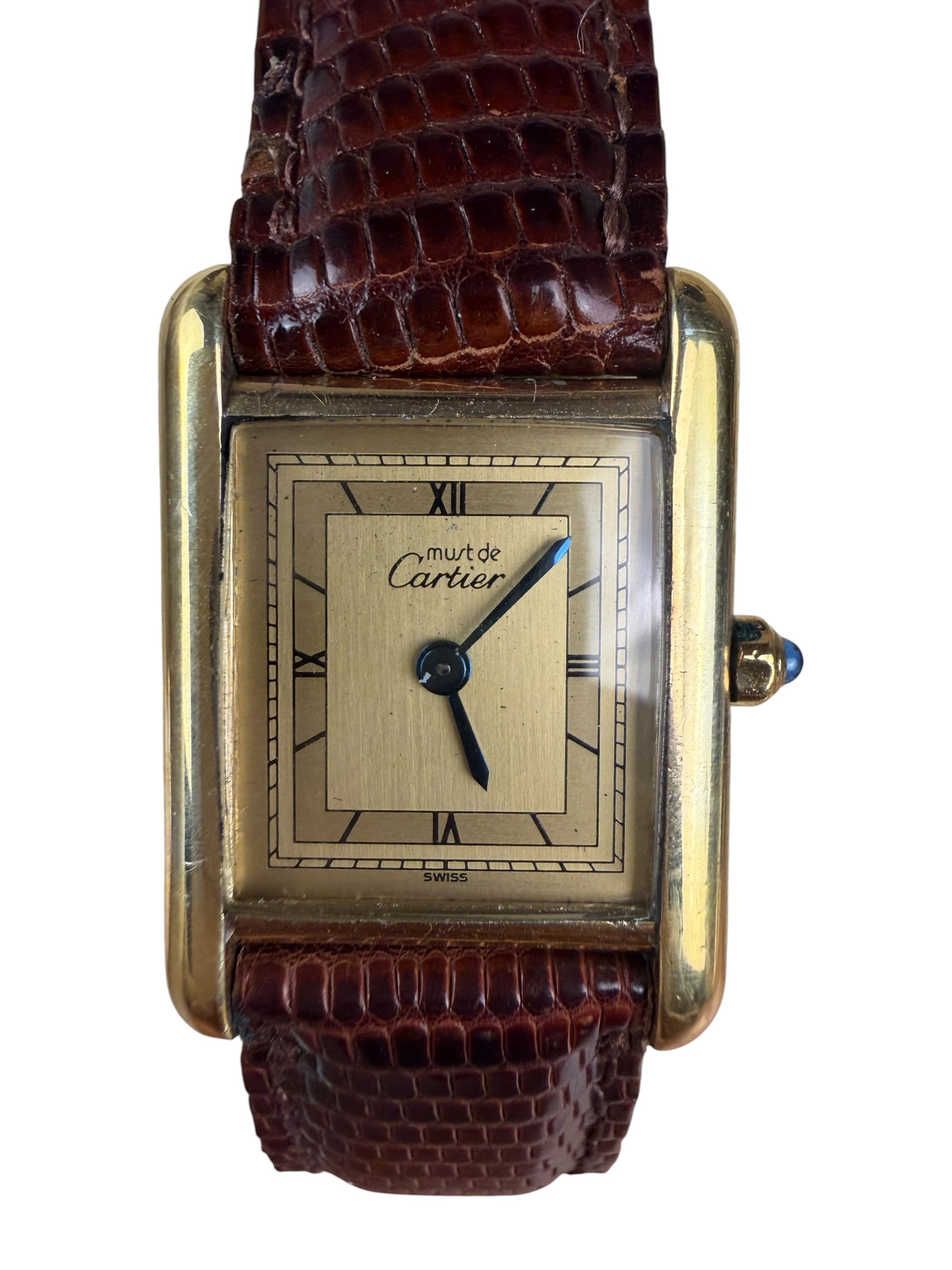 Cartier Tank Champagne Roman Numeral Dial