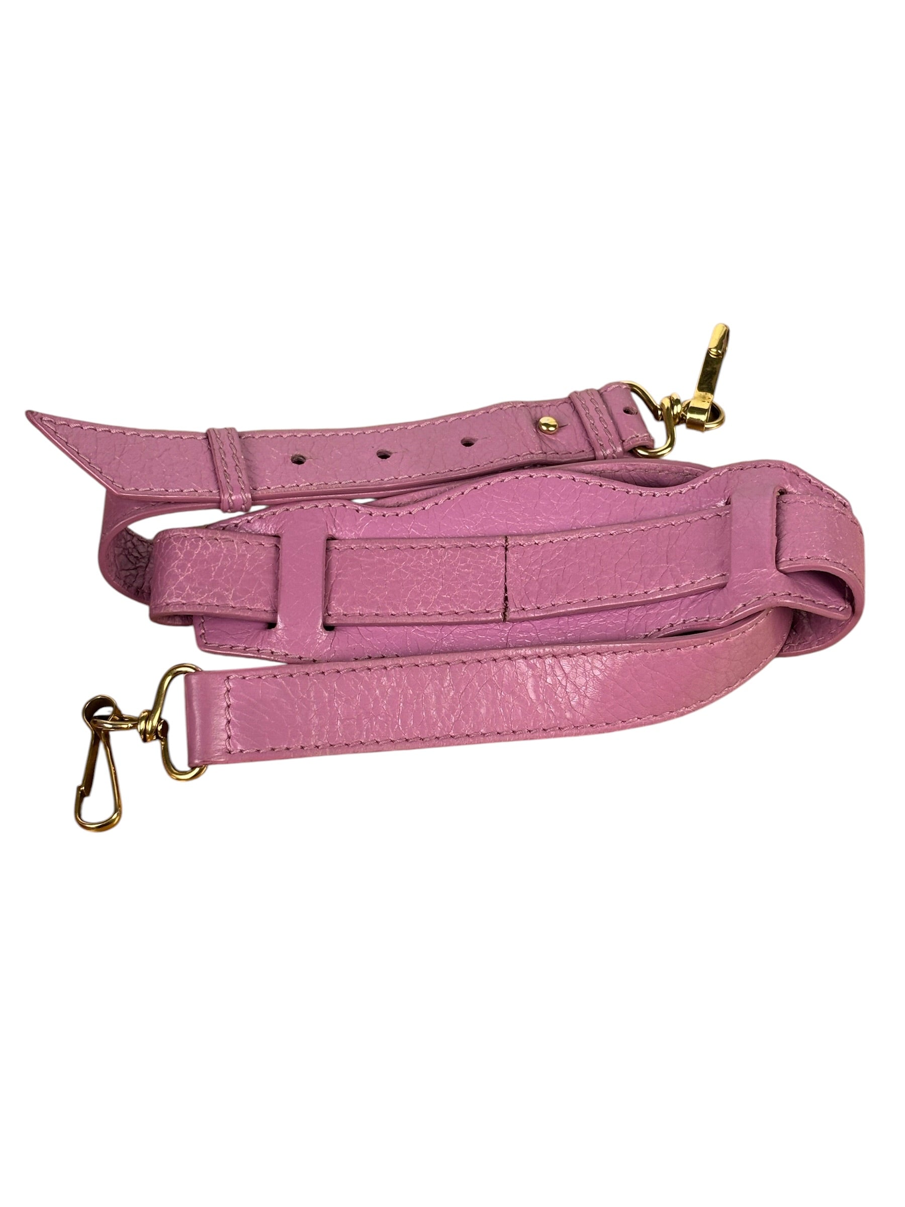 Balenciaga Purple Leather Velo Moto Two-Way Bag