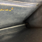 Chanel Black Diamond Stitch Flap CC Bag 1988