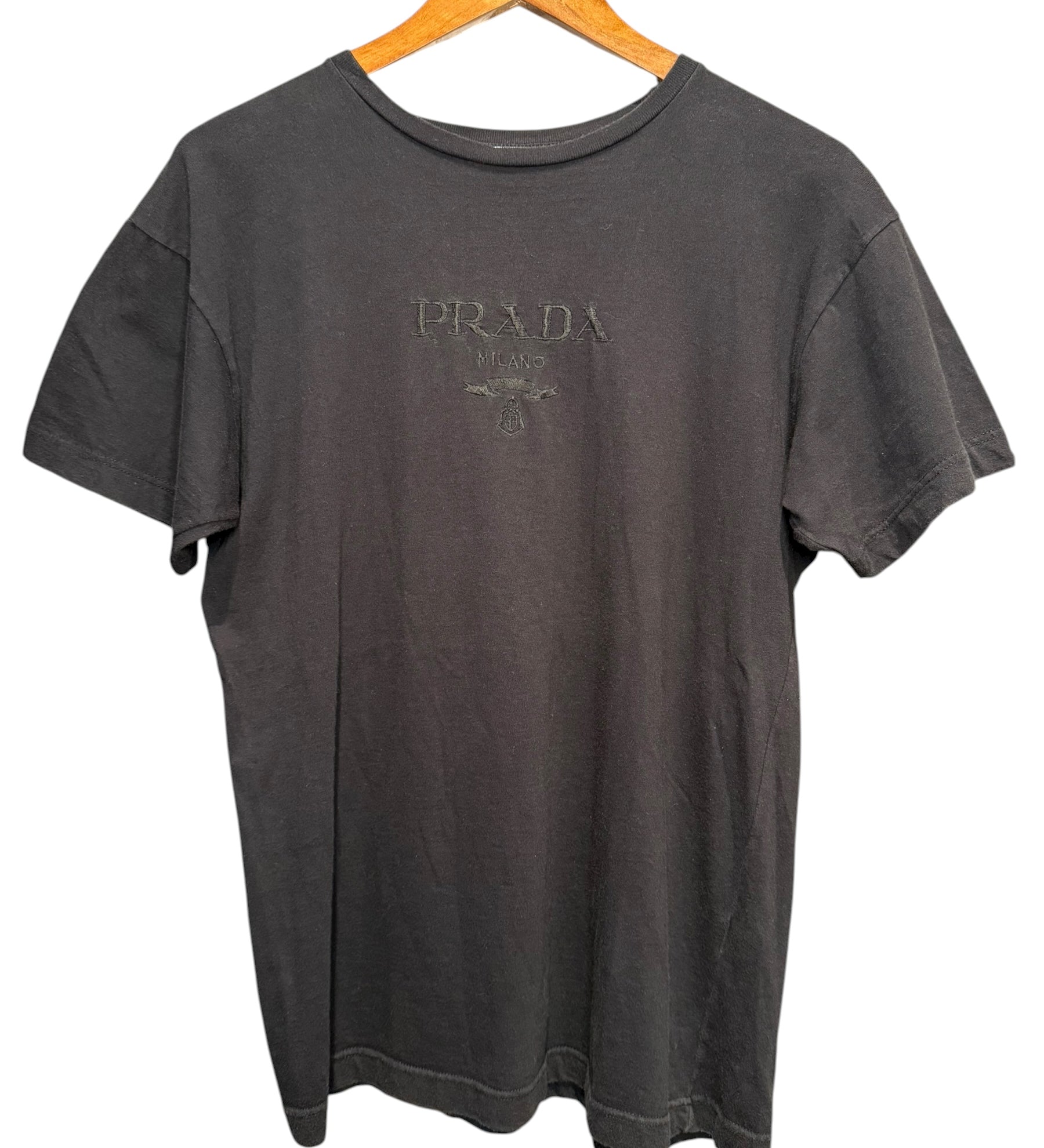 Prada Logo Black Short Sleeve