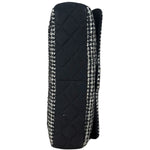 Chanel Black CC Quilted Jersey and Tweed Chain Flap Bag 2014