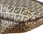 Fendi Vintage Two-Tone Leather Zucchino Messenger/Shoulder Bag