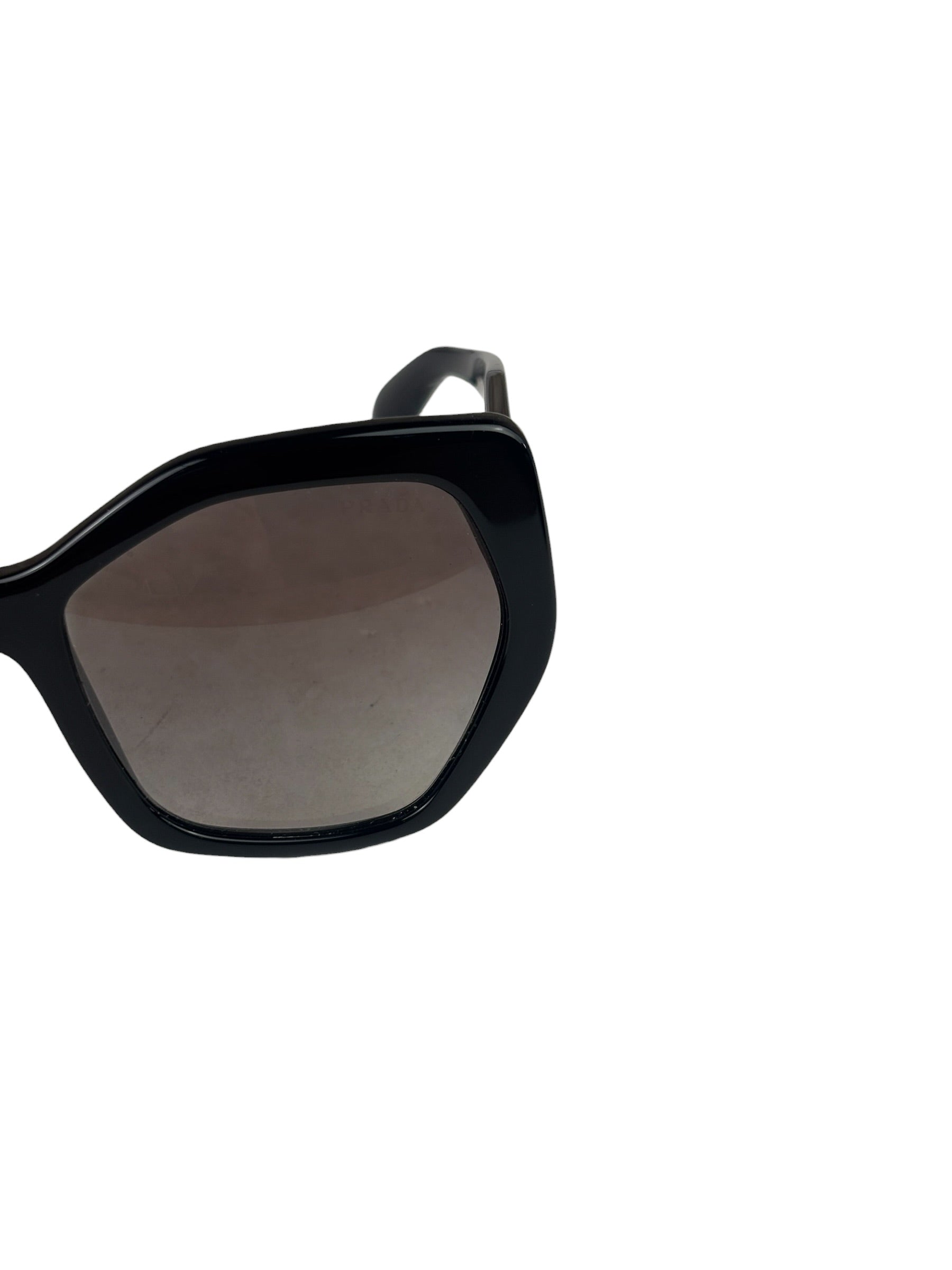 Prada Black Acetate Oversized Sunglasses