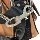 Christian Dior Bronze Coated Canvas Hardcore Shoulder Bag