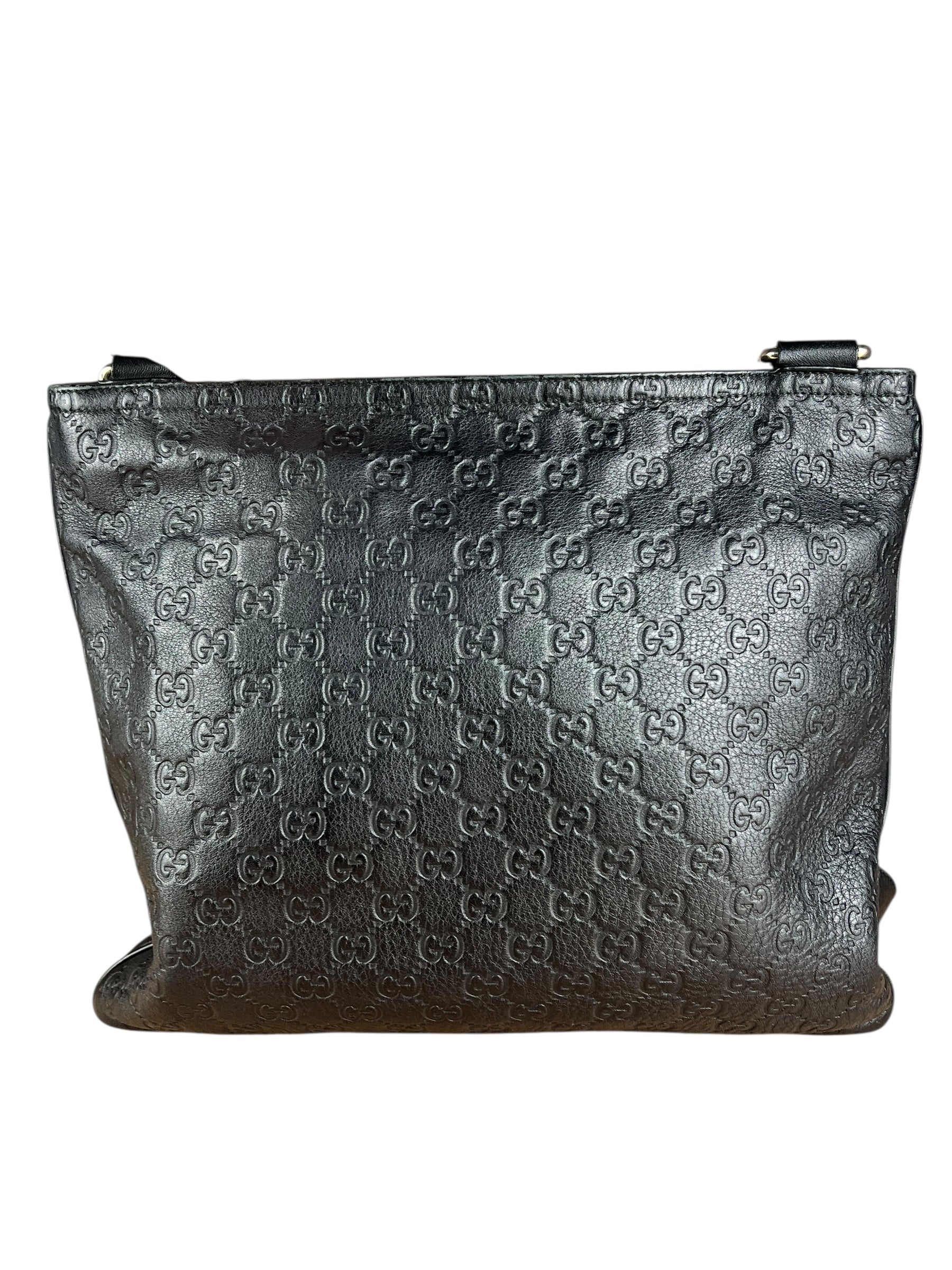 Gucci GG Black Leather Crossbody Bag