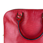 Louis Vuitton Red Epi Alma Handbag