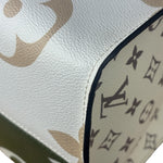 Louis Vuitton Khaki/Green OnTheGo GM Tote