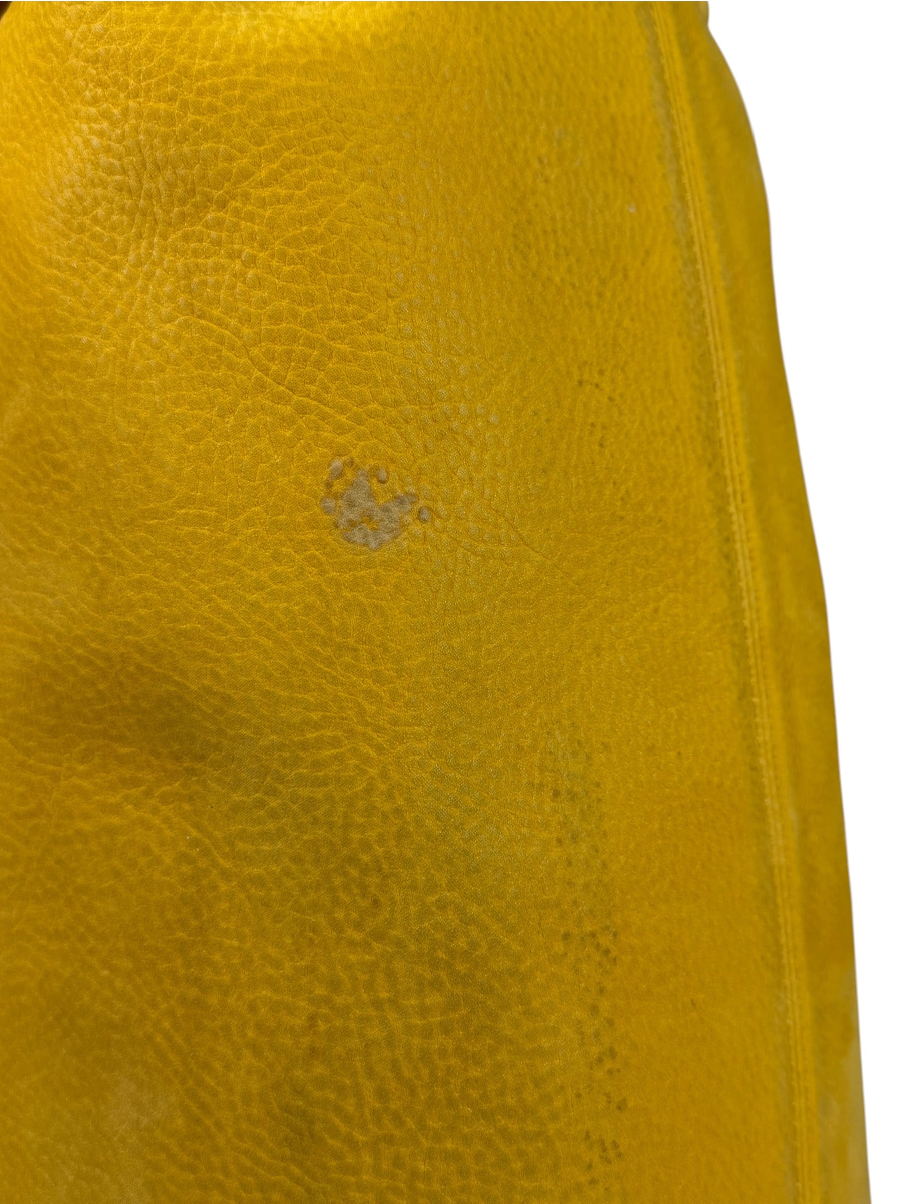 Fendi Yellow Leather Shoulder Bag
