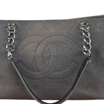 Chanel Vintage Canvas & Leather Chocolate Bar Fold-Over Tote Bag