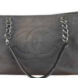 Chanel Vintage Canvas & Leather Chocolate Bar Fold-Over Tote Bag