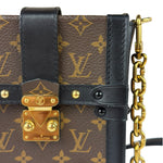 Louis Vuitton Black Monogram Vertical Trunk Pochette
