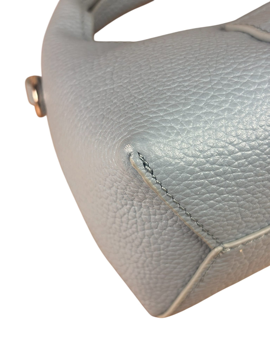 Marc Jacobs Cloud Blue Pebbled Leather Nano The Sack Two-Way Hobo