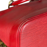 Louis Vuitton Red Epi Alma Handbag