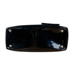 Chanel Vintage Black Patent Pony Hair Chain Pocket Tote 2005