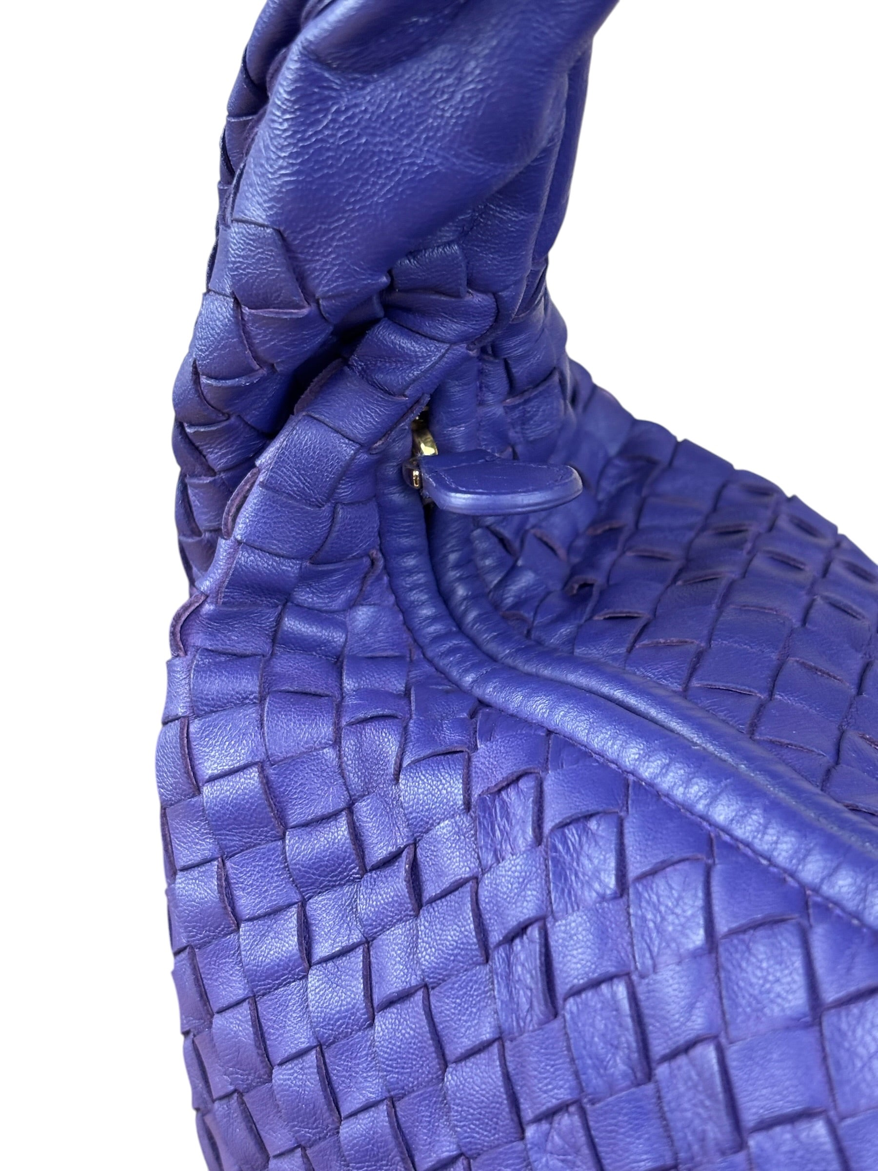 Bottega Veneta Purple Intrecciato Hobo Bag