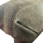 Loewe Vintage Brown Python Embossed Tote