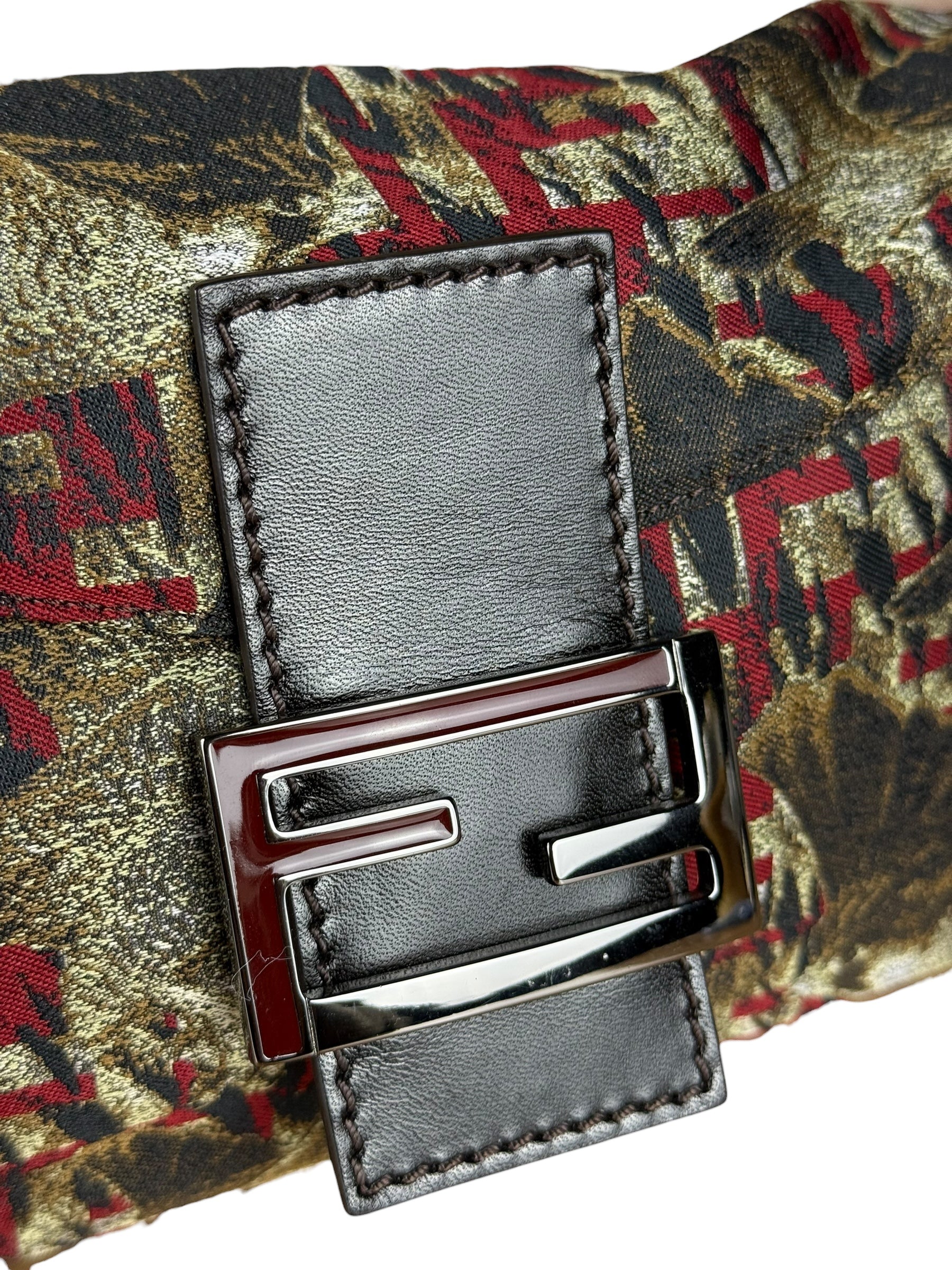 Fendi FF Bird Print Baguette