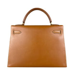 Hermes Kelly 32 Sellier Epsom Gold Handbag 1995