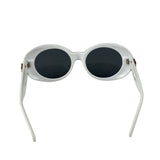 Chanel White Oval Sunglasses