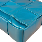 Bottega Veneta Cyan Leather Cassete Bag