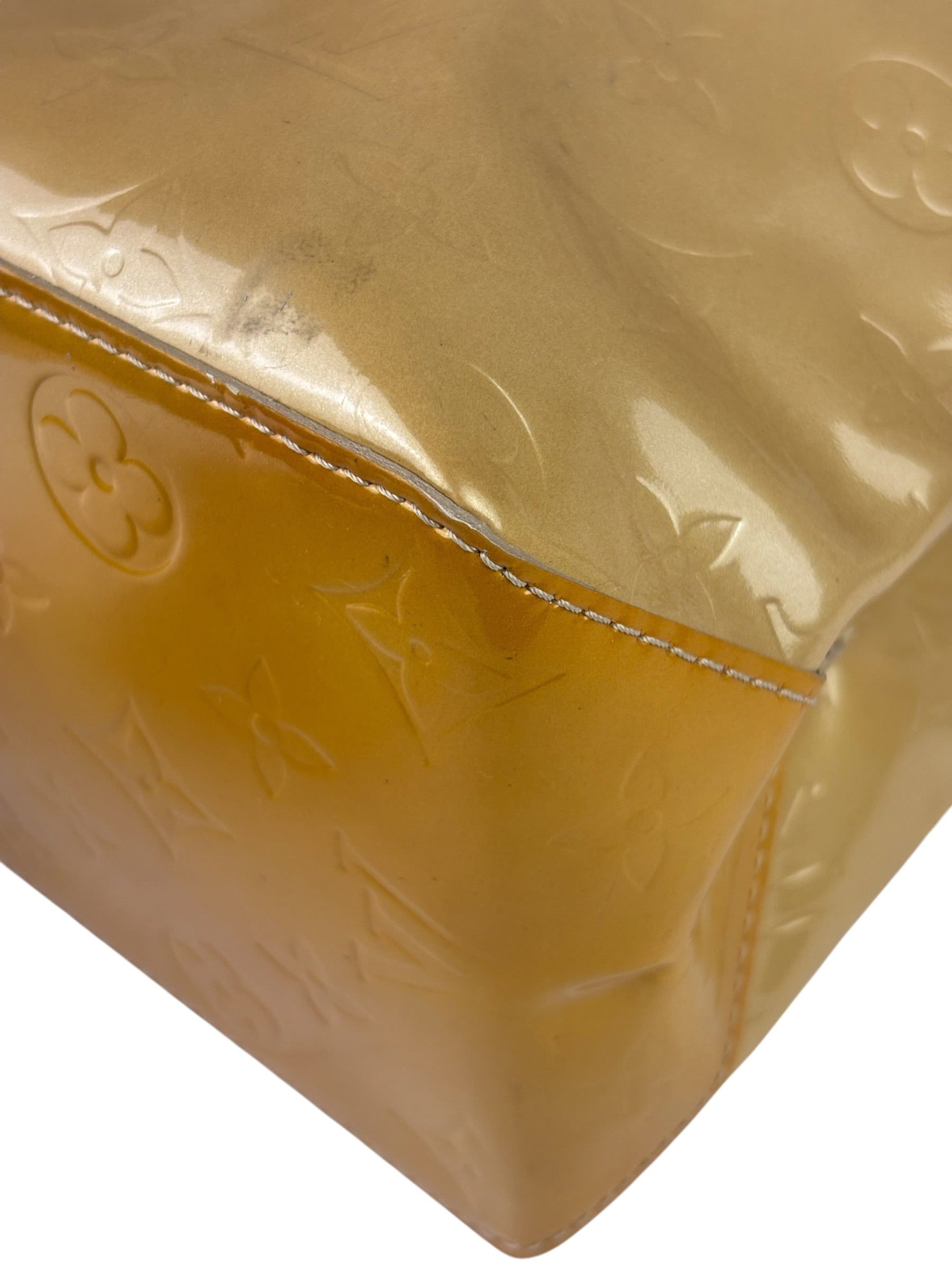Louis Vuitton Yellow Vernis Reade Tote MM