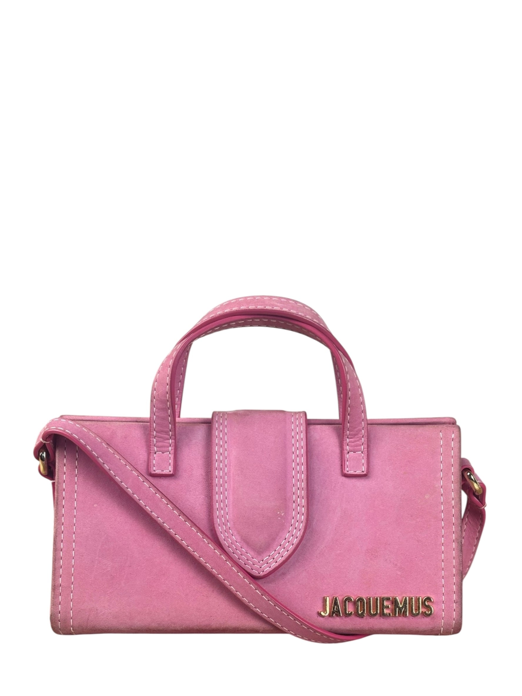 Jacquemus Pink Nubuck Le Porte Hand/Shoulder Bag