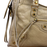 Balenciaga Beige Leather Le City Small Two-Way Bag