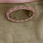 Fendi Light Pink Metallic Vintage Selleria Stitch Lina Handbag