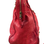 Balenciaga Red Calfskin Rouge Le City Bag