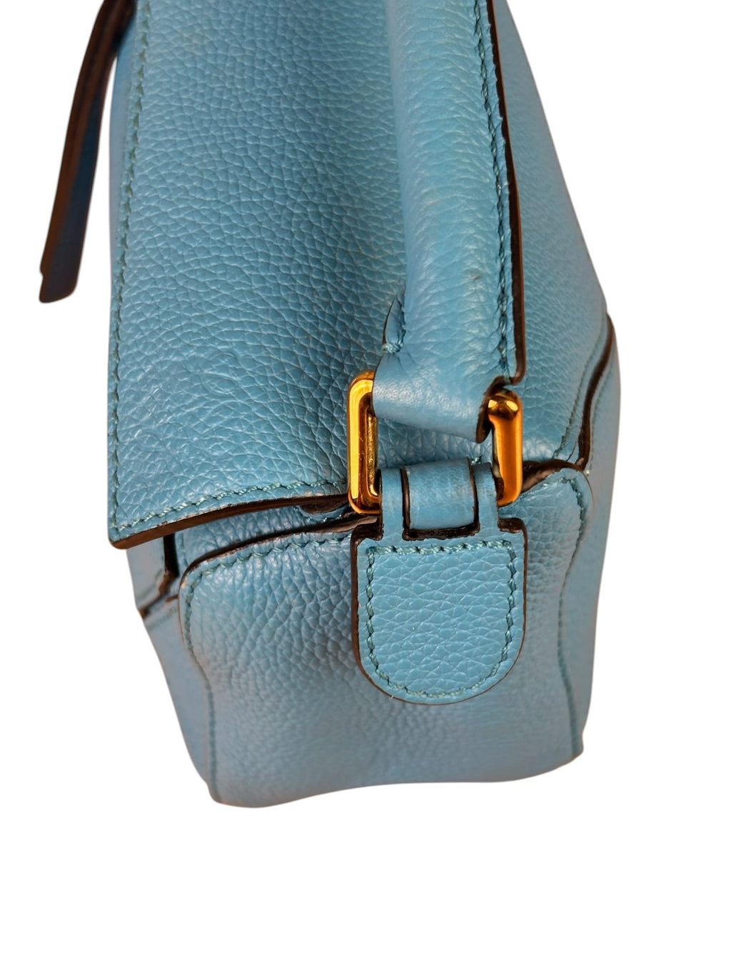 Loewe Blue Leather Puzzled Small Two-Way Bag