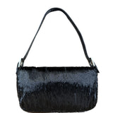 Fendi Beaded Baguette Black