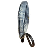 Christian Dior Vintage Denim Leather Trim  Saddle Pochette