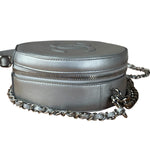 Chanel Silver CC Round as Earth Chain 2Way Bag (Authentic Limited Edition Sample)