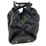 Louis Vuitton Black Calfskin Mahina XL Hobo Bag