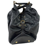 Louis Vuitton Black Calfskin Mahina XL Hobo Bag
