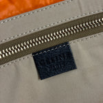 Celine Vintage Green Nylon Puffer Handbag