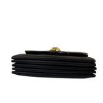 Versace Black Calfskin La Medusa Flap Card Holder
