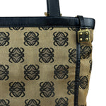 Loewe Vintage Canvas Anagram Zip Tote Bag