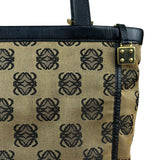 Loewe Vintage Canvas Anagram Zip Tote Bag