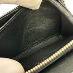Yves Saint Laurent Black Leather Paris Lanyard Wallet