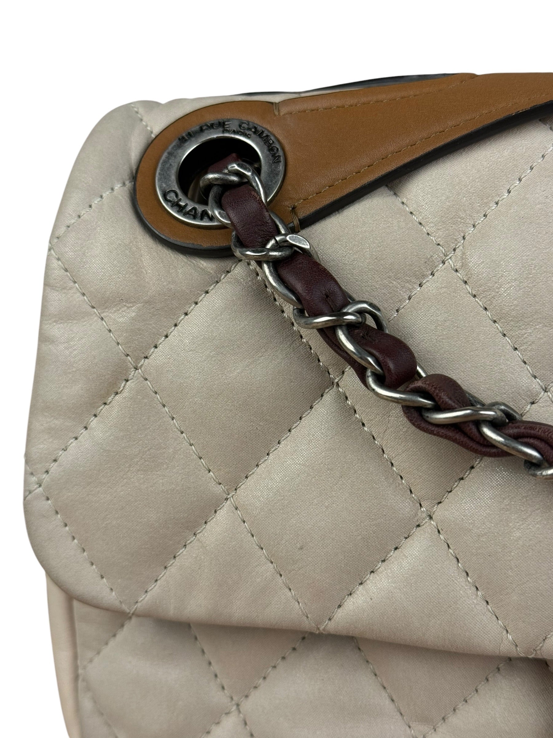 Chanel Beige Iridescent In-The-Mix Flap Bag 2011