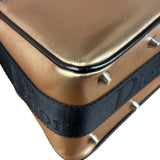 Christian Dior Bronze Coated Canvas Hardcore Shoulder Bag