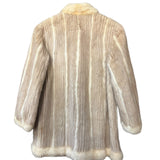 Vintage Beige Mink Fur Coat