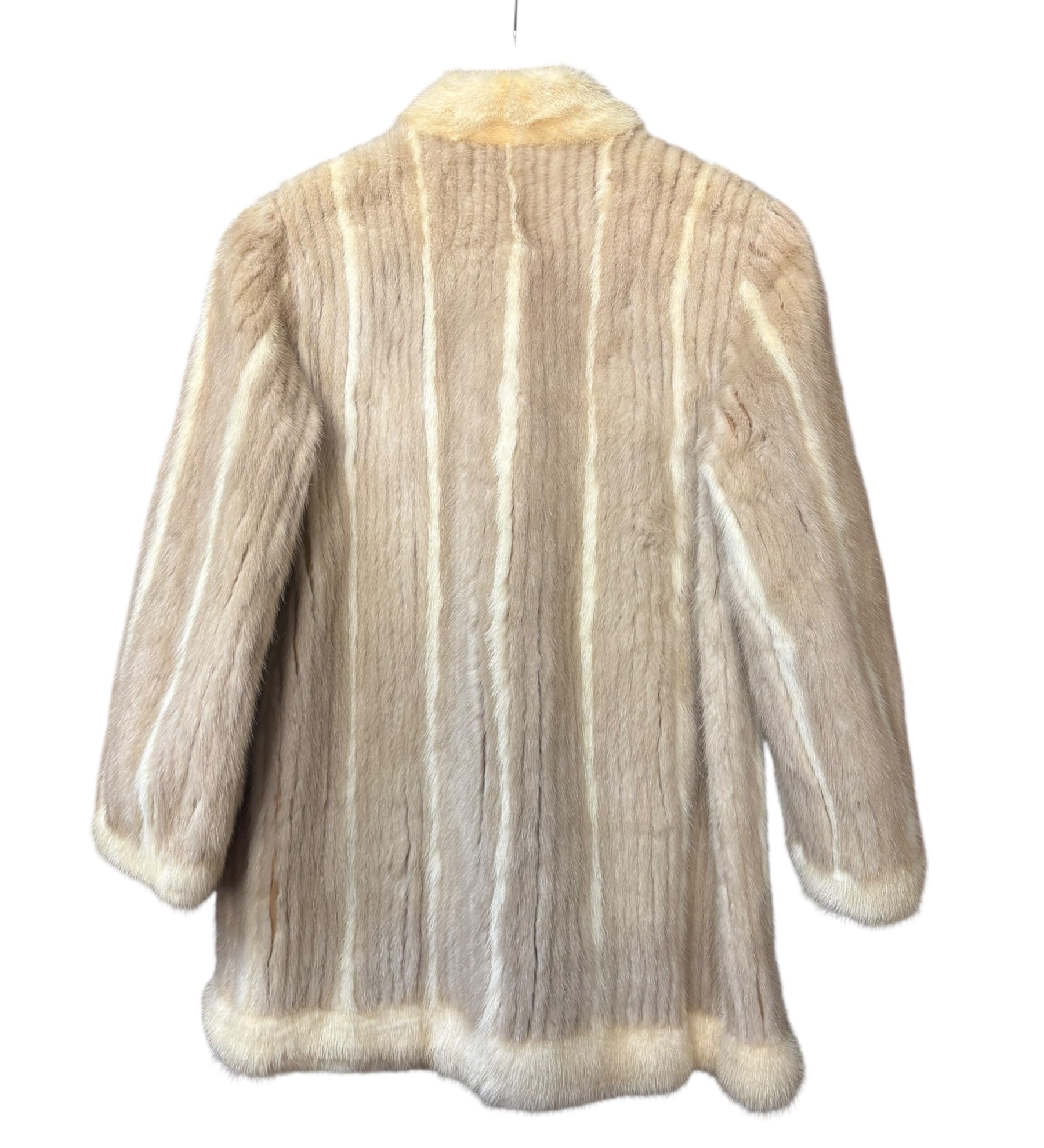 Vintage Beige Mink Fur Coat