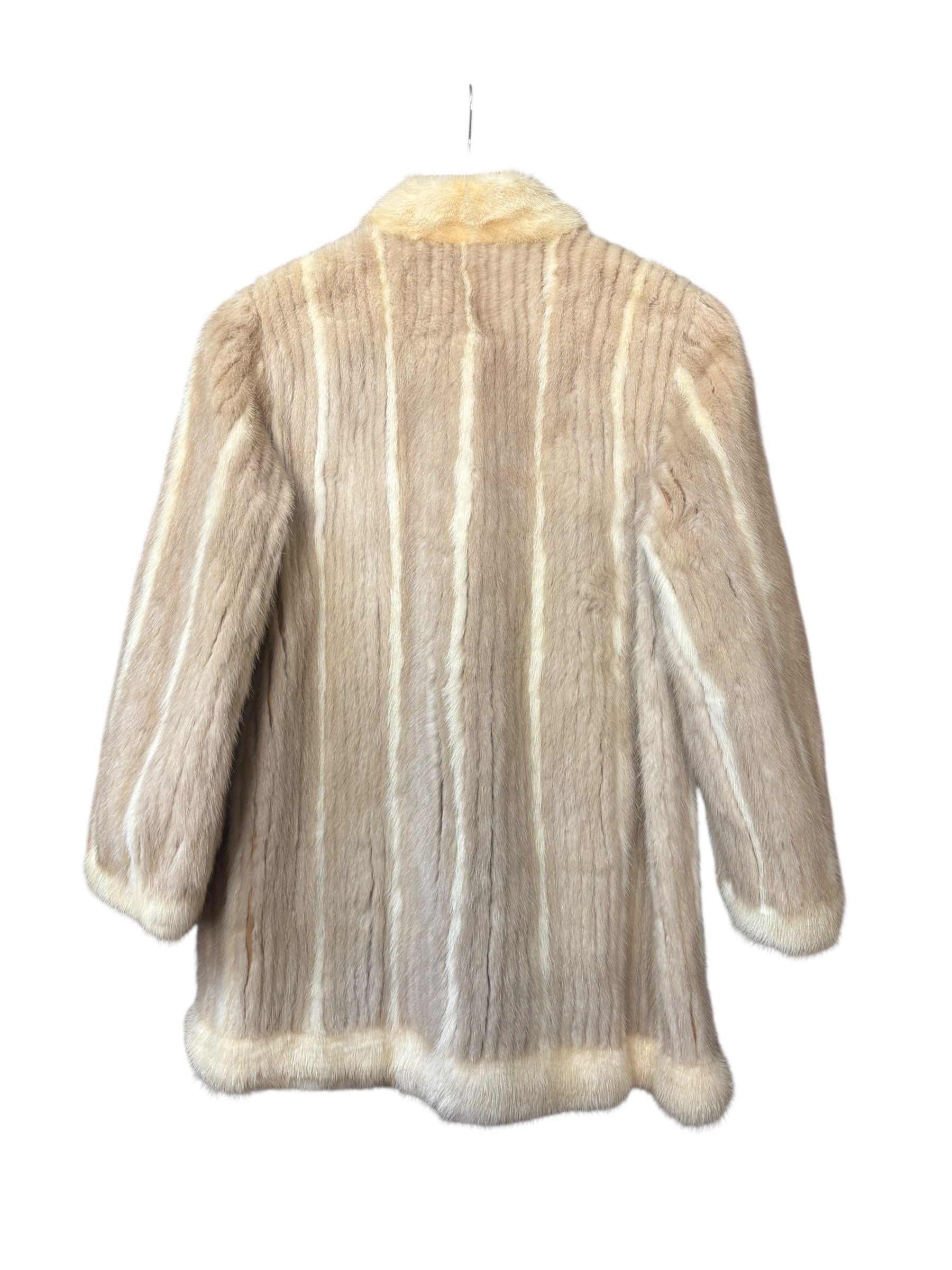 Vintage Beige Mink Fur Coat