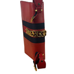 Gucci Red Leather Sylvie Shoulder Bag