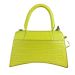 Balenciaga Small Yellow Croc Hourglass 2Way