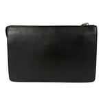 Fendi Black Leather Think Fendi Clutch