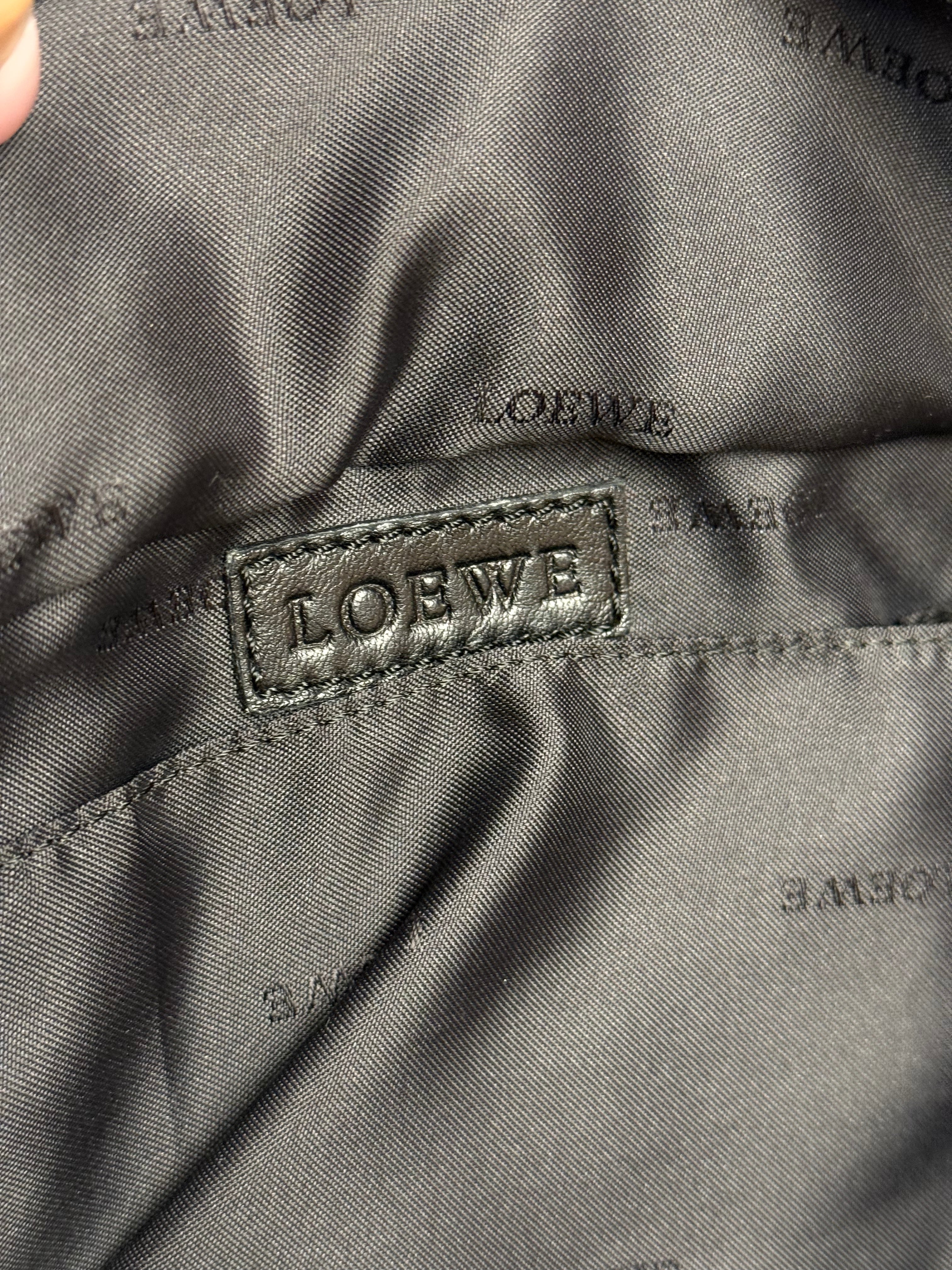 Loewe Black Leather Small Nappa Aire Handbag