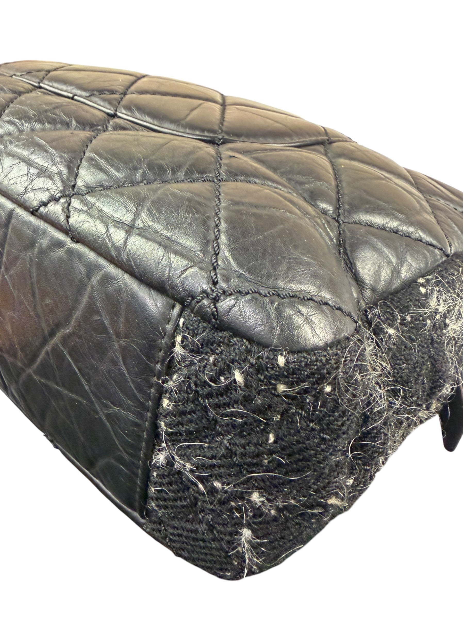Chanel Black Quilted Calfskin Portobello Flap Bag 2013
